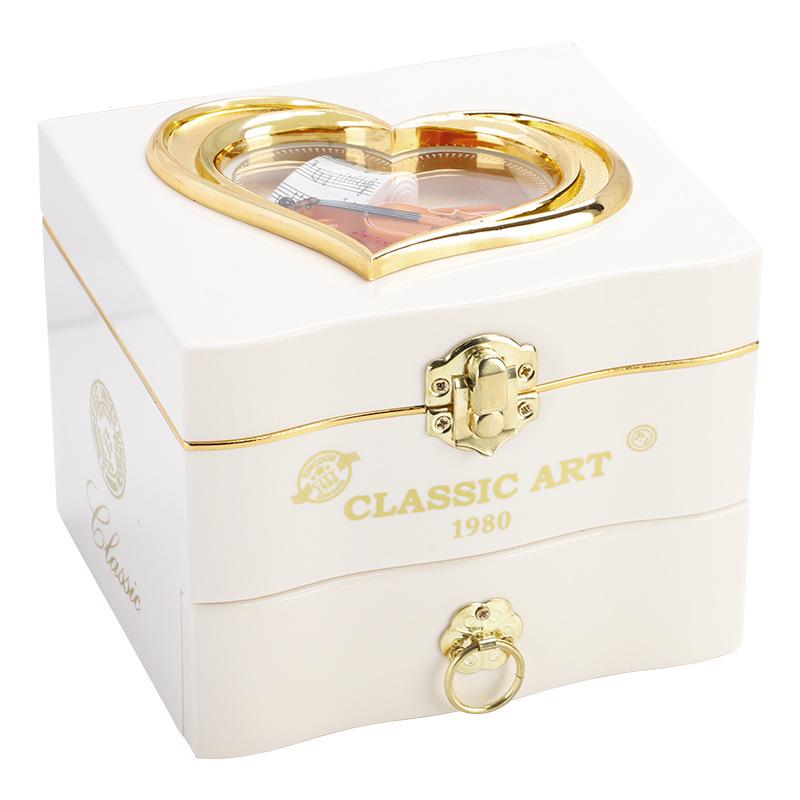 

Rotating Ballet Girl Music Box: Perfect Child s Gift for Birthday or New Year белый