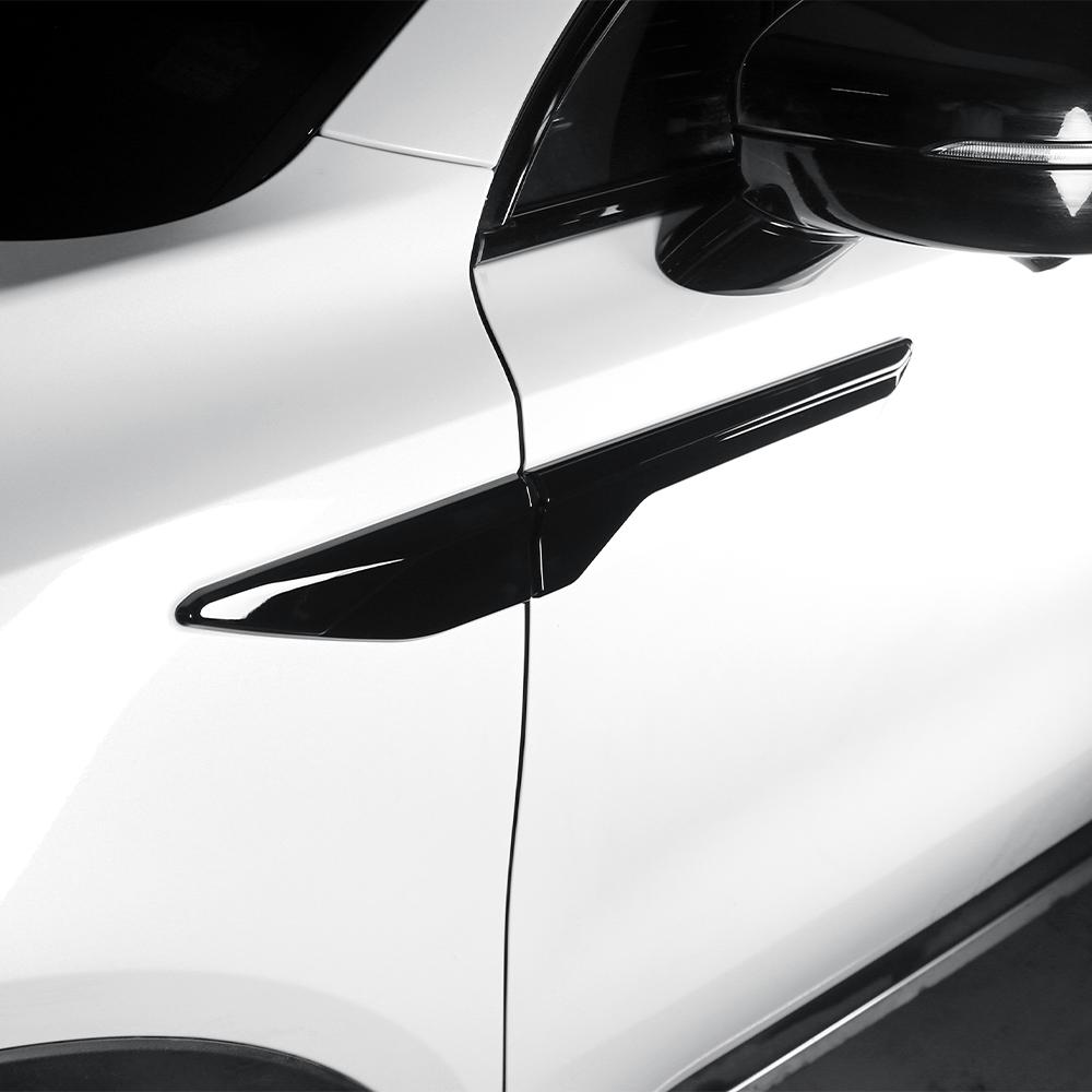 4PCS Vehicle Exterior Decoration Leaf Plate Lid Stripe Car Side Body Panel Decorative Cover ABS For Kia Sorento 2024 2025 2026