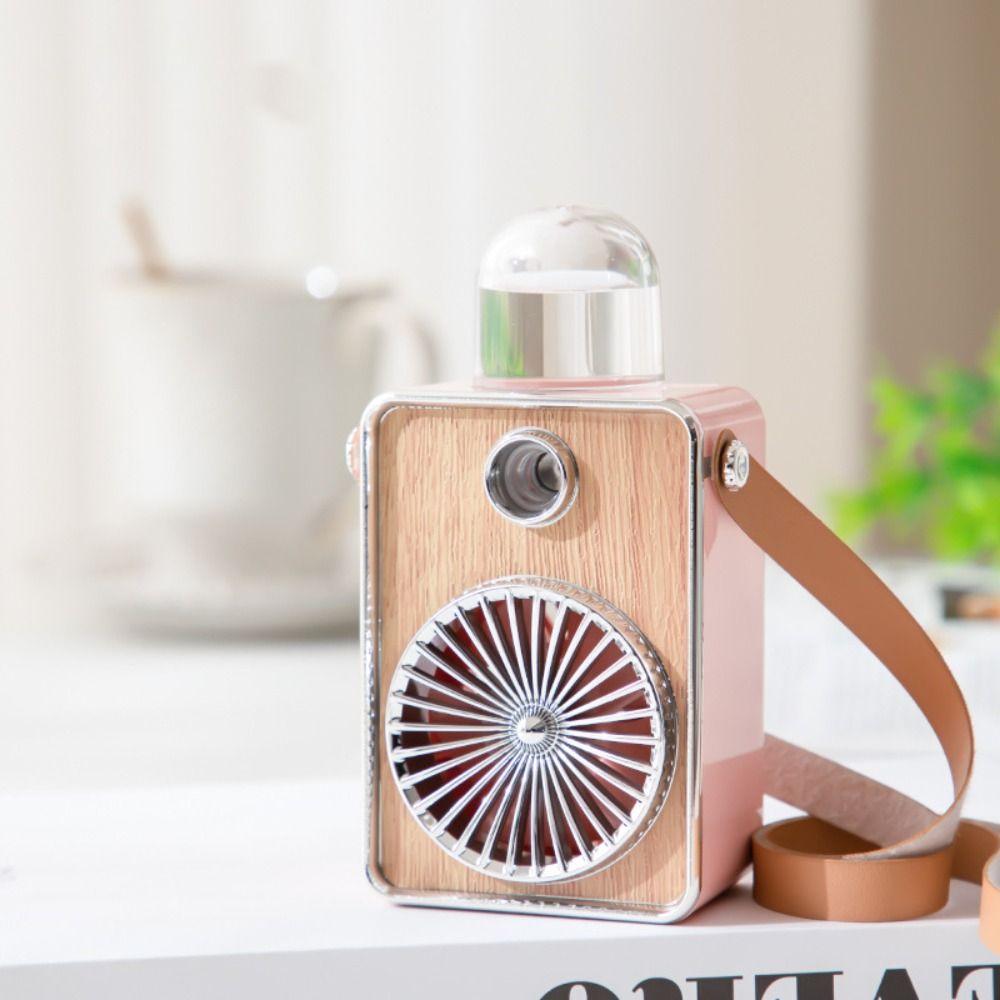 Humidifier Handheld Spray Fan 3 Gear Mini Air Conditioner Fan Water Spray Mist Fan Travel