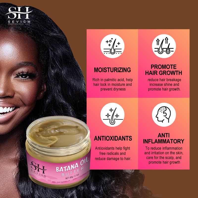 100% Pure Natural Batana Oil Sevich Hair Growth Oil For Men Butter Hair Mask From Honduras Hair Loss Treatment Black Men Women
