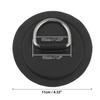X AUTOHAUX D-Ring Patch PVC Stainless Steel Round D-Ring Pad