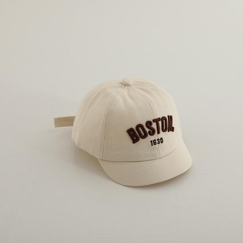 

Children Caps 44-50cm 6 Months-3 Years Spring Summer NewLetter Soft Visor Baby Daddys Hat Boys Baseball Cap Girls Sun Hat 44-50cm бежевий