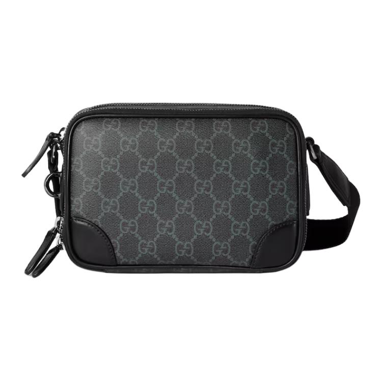 

Gucci Zipper Closure Brand Print Fabric Mini Shoulder Bag Women shoulder bag Black 821217-FAED4-1000 Basic Set (Bag+Dust Bag)