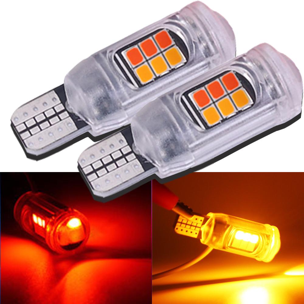 T10/T15 Motorrad-Blinker Motorrad Zweifarbig Hohe Helligkeit Standlicht Motorrad Brems-LED-Birne Rückleuchten