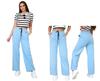 Blue Women's Punto Wide Leg Trousers