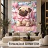 Carlino (176) Arazzo Personalizzato con Tema Testo Nome Personalizzato Appeso a Parete Decorazione Sfondo Casa