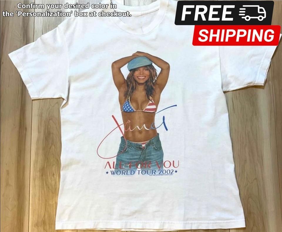 

Janet Jackson ALL FOR YOU TOUR 2002 shirt Gift Funny S4Xl shirt A249 Unisex T-Shirt XXXL