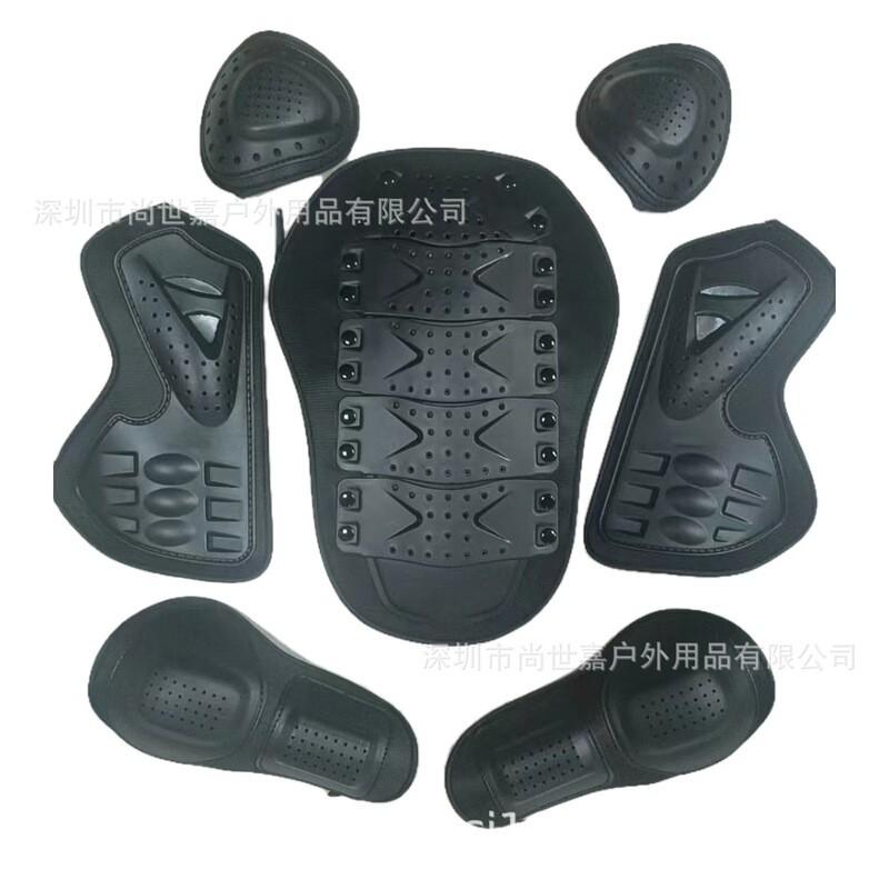 Set Echipament de Protecție pentru Curse de Motociclete, 7 Piese, Armură Completă pentru Corp, Siguranța Riderilor, Ciclism