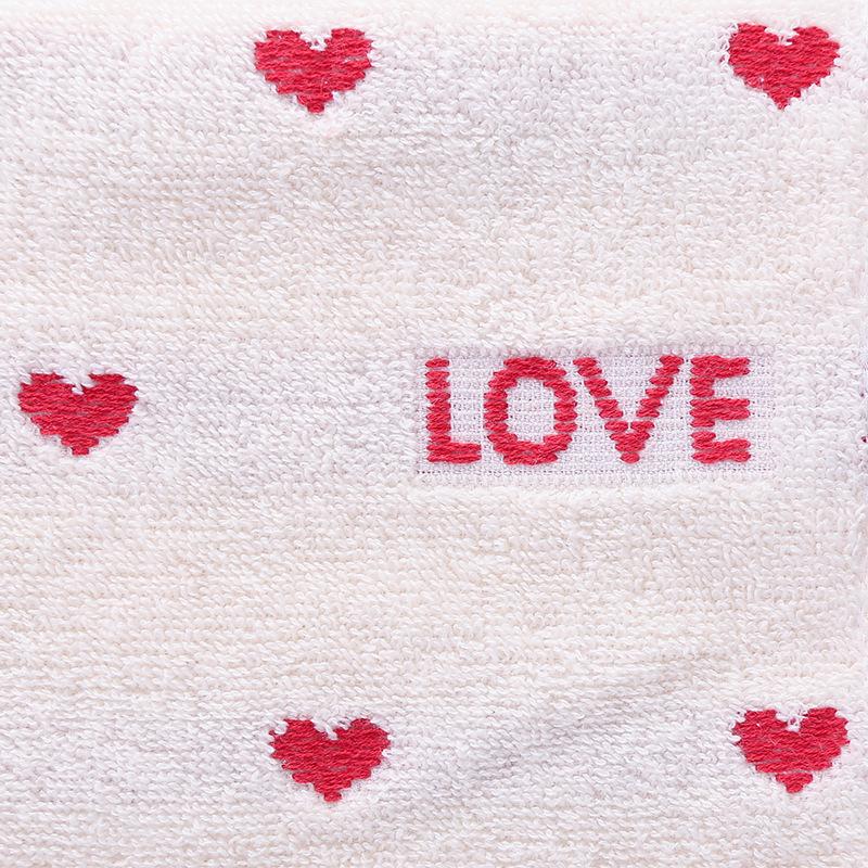

Хлопковое полотенце для ванной комнаты Love, толстое впитывающее мытье лица, полотенца для рук и тела, кухонная бытовая ткань для чистки 34x75 см 34x75cm белый