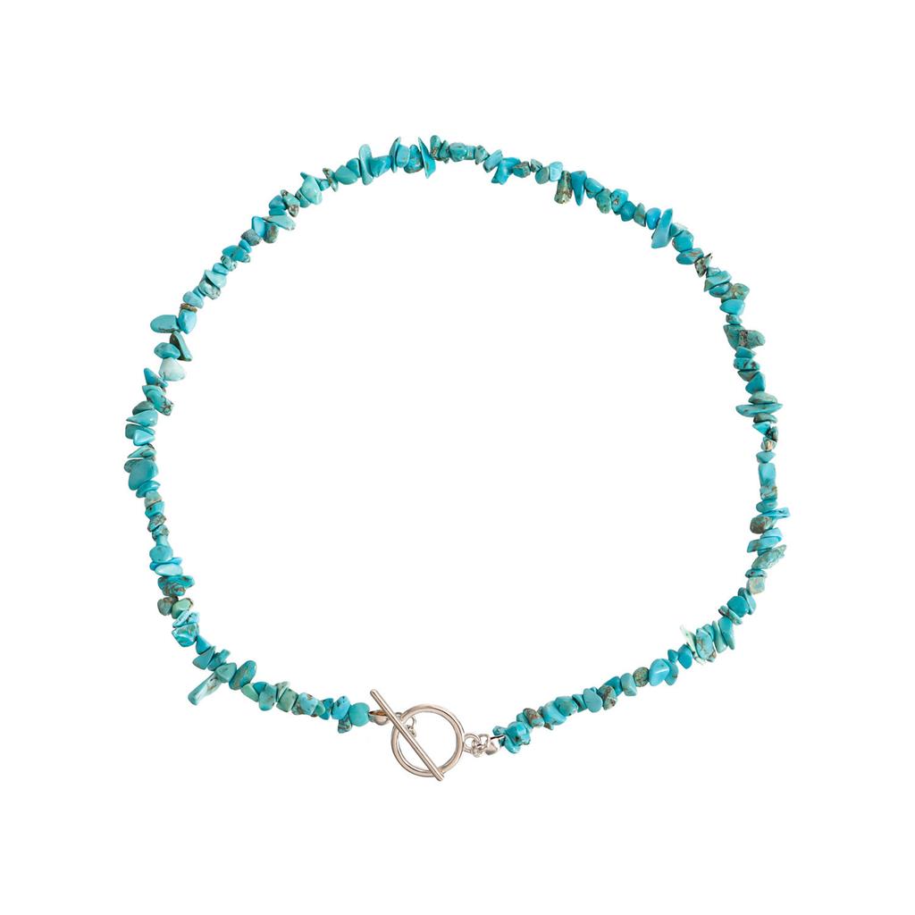 Europe, America, Irregular Turquoise Neck Chain Necklace Women, Popular New Handmade Personalized Items