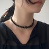 SUZURAN cavier onyx necklace_Caviar onyx gemstone necklace