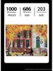 Galison Autumn Neighborhood 1000-Piece Jigsaw Puzzle - Perfect for Adult Relaxation and Educational Fun