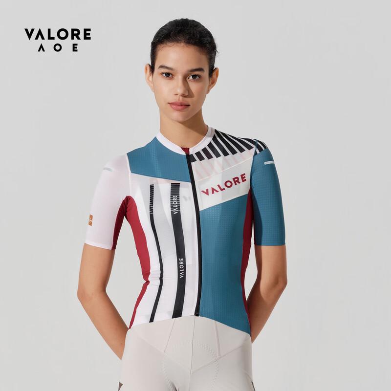 VALORE AOE Retro Grid Cycling Short Sleeve Top for Women 2XL