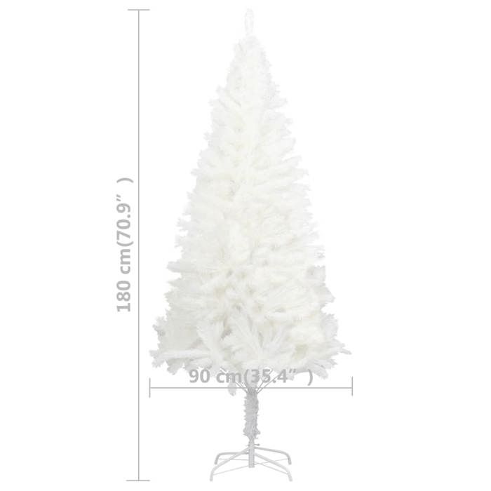 VidaXL Sapin de Noël Artificiel avec Support Décoration de Noël Arbre Réaliste Salon Salle de Séjour Intérieur Jardin 321023