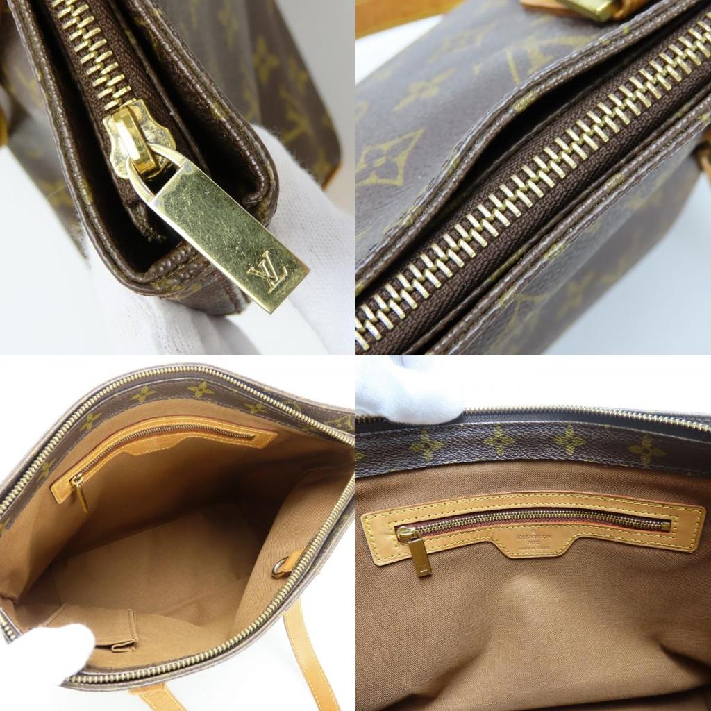 Used LOUIS VUITTON Tote Bag Hippo piano M51148 Monogram/Nume leather Brown Popular