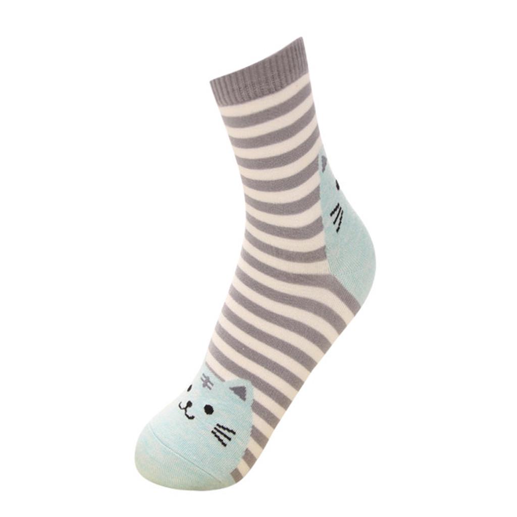1 Pair Women Cotton Socks  Character Print Women's Winter Socks
