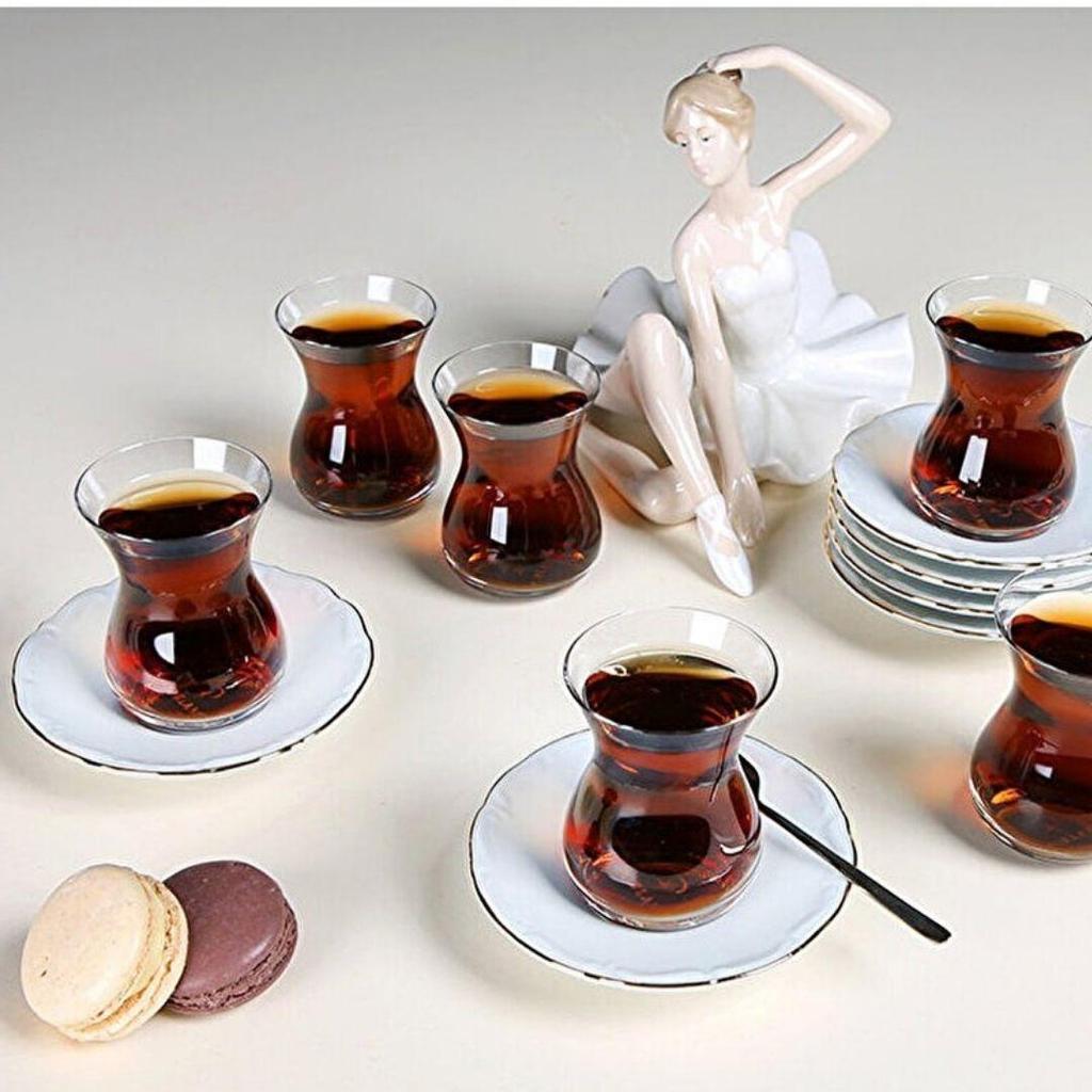 Buy Maria Gold Gilt Tea Glass Set 12 Pieces at affordable prices — free