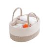 Baby Diaper Organizer Bag Woven Cotton Caddy Bag Multipurpose Bag Category Placement Basket