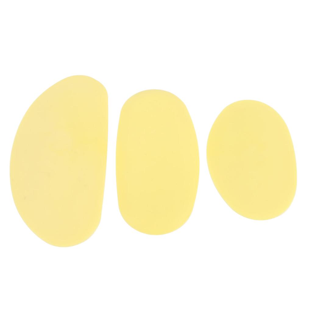 3 Stück Silikon-Töpferrippen, 3 Größen, Keramik-Ton-Bildhauerwerkzeug, Töpferformungswerkzeug für Handwerksarbeiten