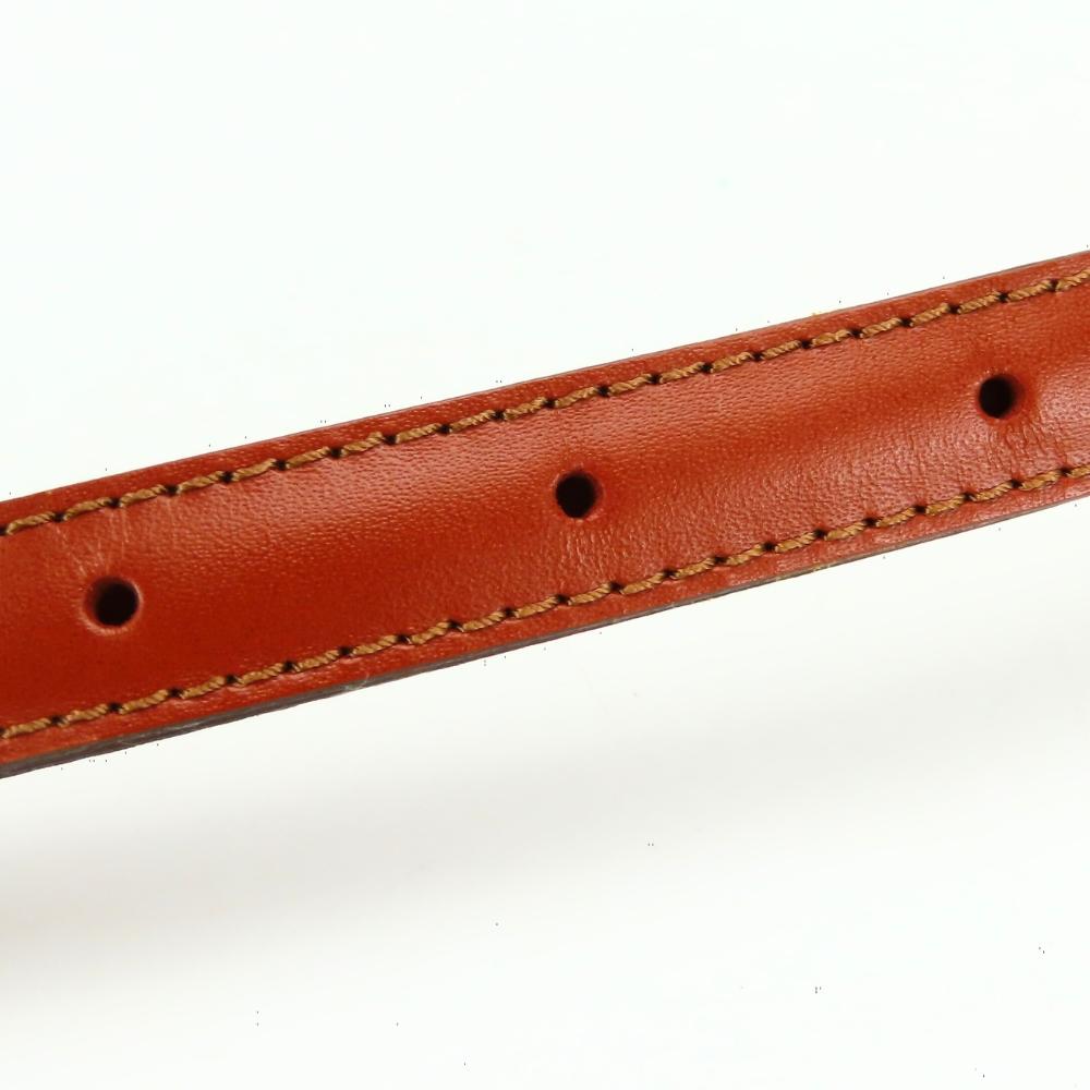 Used LOUIS VUITTON Shoulder Strap Leather Kenya Brown For Epi