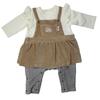 Buddy Lee Jumper Long Baby for Boys and Solid Size 215183602 Skirt-Style Coverall, Sleeve, Clothes, Girls, Color, 70,
