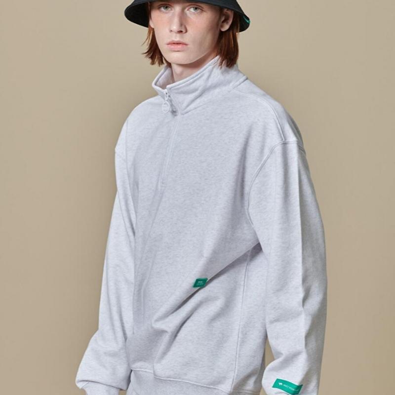 Bbc Earth Essential Half Zip  Gray  [23ss]
