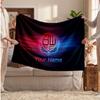 Bolton Wanderers FC Personalized Fleece Blanket With Football Logo, Custom Name Text Soft Warm Home Throw Blanket