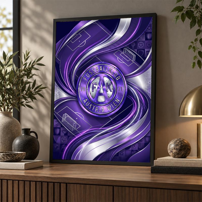 Austria Wien FC Diamond Painting Kit 5D Full Drill DIY Diamond Mosaic Wall Art Home Decor
