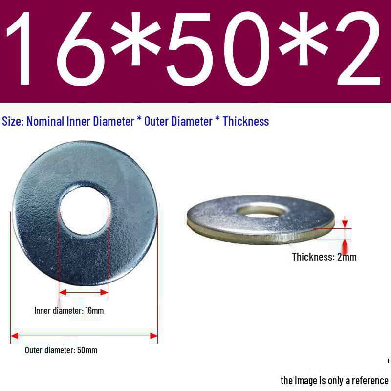 Galvanized Flat Metal Washer Spacer M3-M60