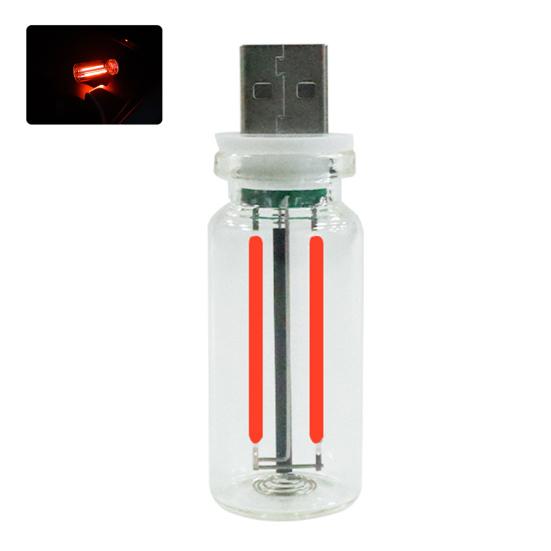 Night Light Multi-Color Lighting with Touch Dimming USB Powered Portable Retro Filament Design Soft LED Light for Bedroom Desktop E-Sports Room