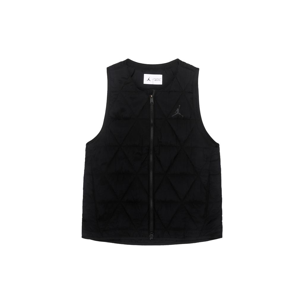 Jordan Colete Masculino Zip-up Cor Sólida Coletes Preto FB3266-010