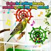 Birds Steering Wheel Engaging Birds Plaything Colorful Rotating Bead Wheel To Keep Birds Active And Happy