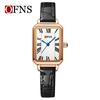 OFNS Women's Retro Roman Numeral Quartz Watch - Square Waterproof Wristwatch for Female Students