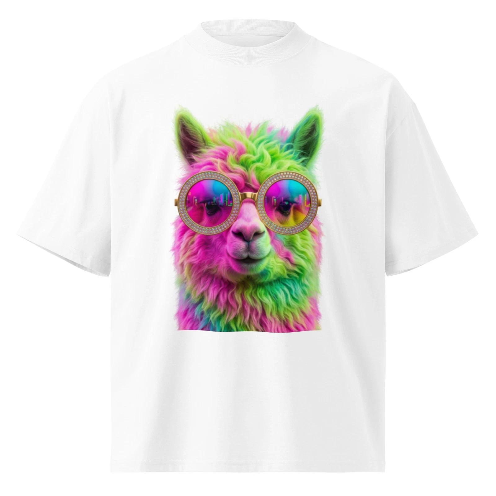 Унисекс органическая оверсайз футболка с высоким воротником 2XL