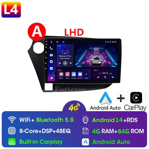 9" Android 14 Car Radio For HONDA INSIGHT 2009 - 2014 Navigation GPS Carplay Multimedia Player Auto Stereo 2din DVD 360 Camera