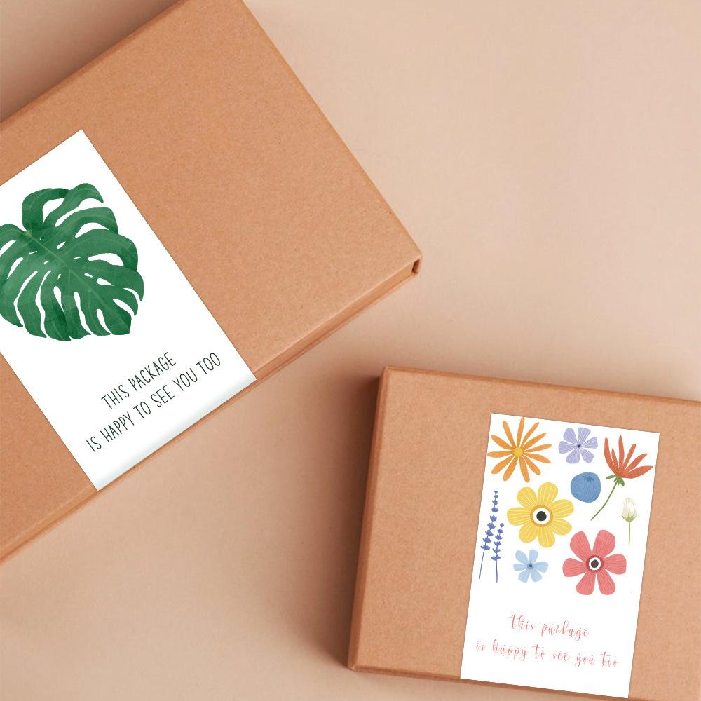 10-50Pcs/Pack This Package Is Happy To See You Too Stickers Seal Labels For Small Business Package Decor Thank You Stickers