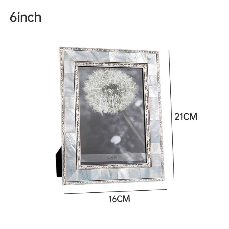 

Европейские Ракушечные Декоративные Рамки для Фотографий Эстетика Комнаты Прикроватный Столик Семейный Портрет Фоторамка Сплав Рамки для Фотографий Домашний Декор