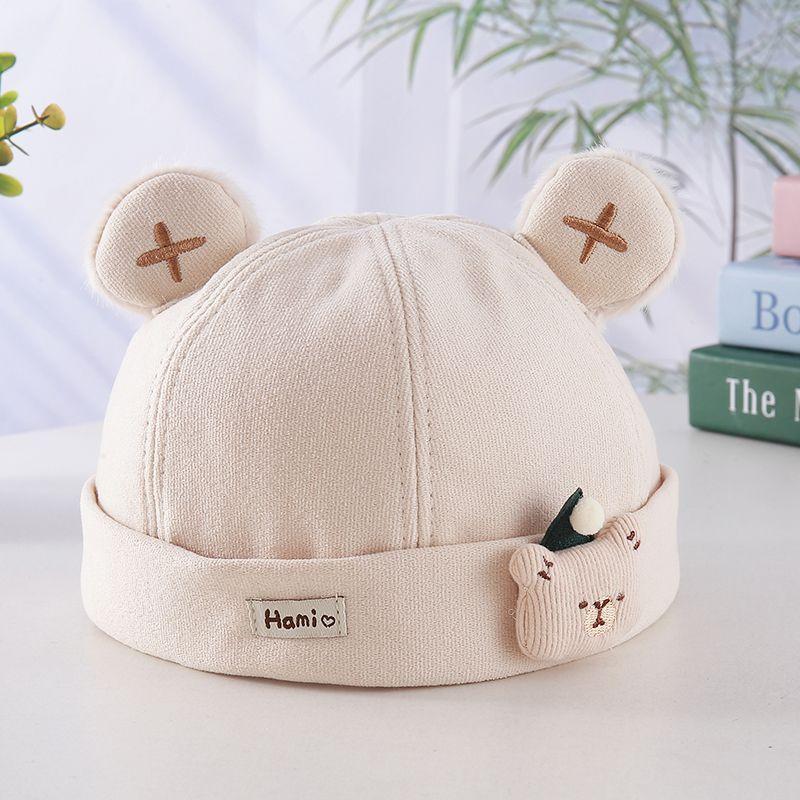 Baby Spring Autumn Thin Skull Cap Boys Winter Thickened Warm Hat Cute Infant Peasant Beanie For Newborn Toddler