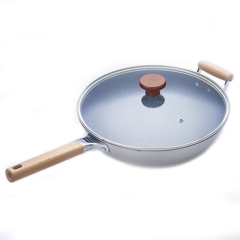 Chuangjingpin 34cm Stone Non-Stick Wok