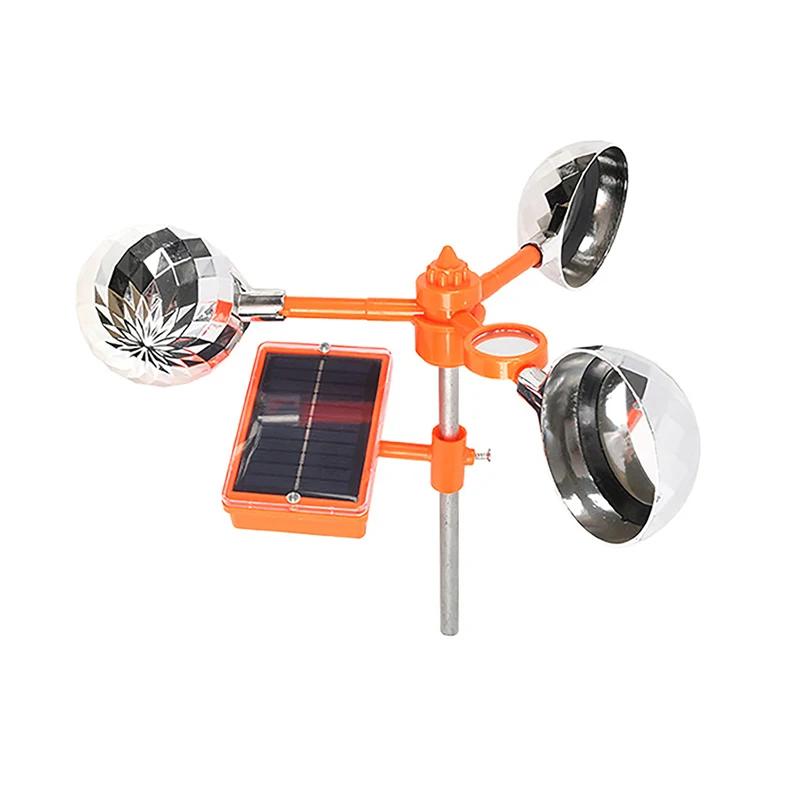 Solar Bird Repeller Waterproof Solar Energy Bird Repelling Device 360 Degree Rotating Reflector Farm Orchard Bird Scaring Device