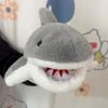 Stuffed Plush Animal Toys Gray Shark Hand Finger Story Puppet Cute Dolls Educational Baby Toys Simulated Shark Children Gift