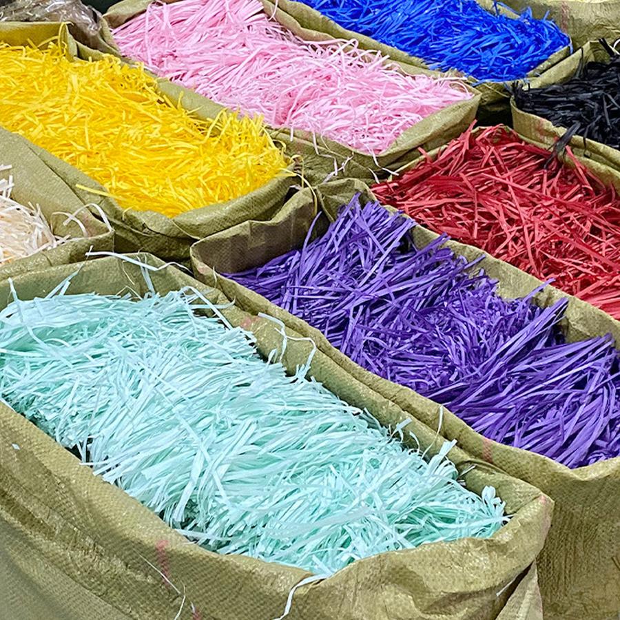 40g Filamento di Carta Erba Rafia Materiale Riempitivo per Imballaggio Scatola Regalo Caramelle Decorazione Avvolgente per Matrimonio Compleanno Festa Festival XJM