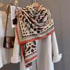 Luxury Paisley Print Keep Warm Large Shawl Wraps Cashmere Feel Pashmina Women Winter Outdoor Tassels Lady Bufanda Blanket Poncho
