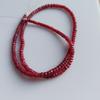 Faceted Ruby Rondelle Beads: 3-4mm Gemstone Jewelry Making