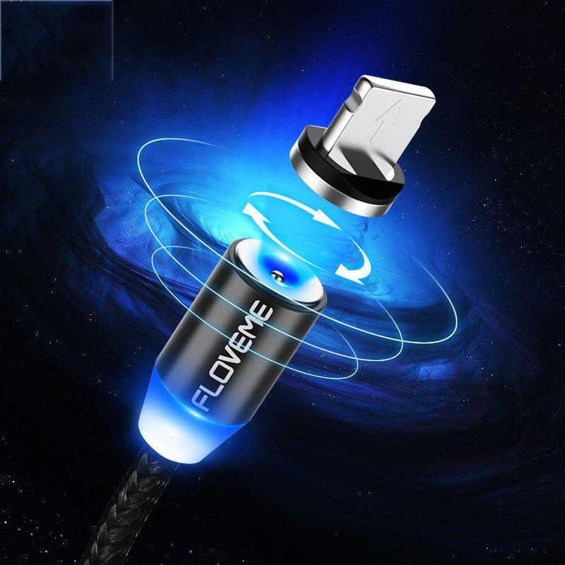 Magnetic Lightningusb Braided Charger Charging Cable For Iphone Samsung Typec