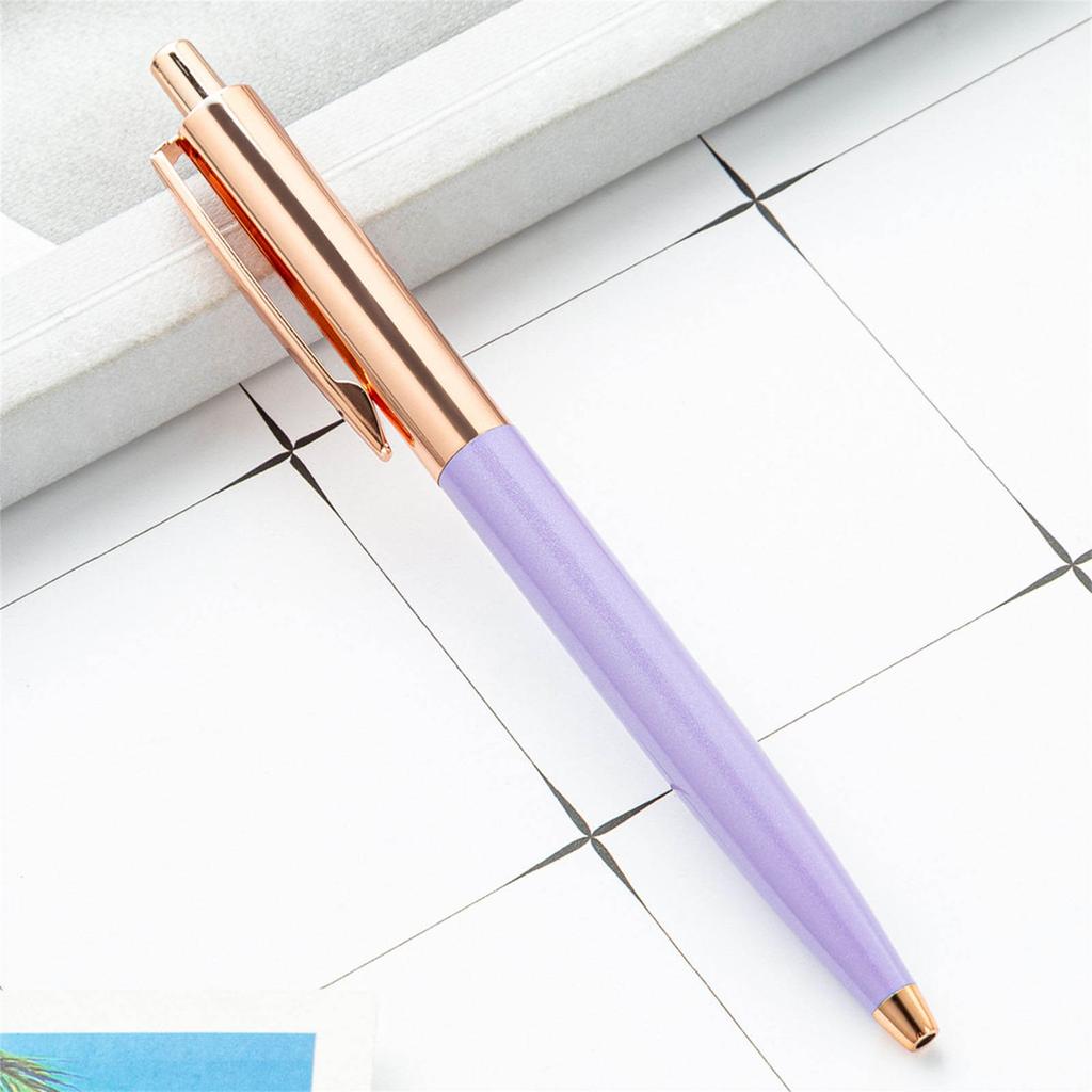 6Pieces Retractable Ballpoint Pen Office Writing Pen Signature Pen Smooth to Write Guest Sign In Pen for Hotel Reception