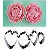 4Pcs Peony Flower Cake Fondant Plunger Cutter Decorating Mold Sugarcraft Baking