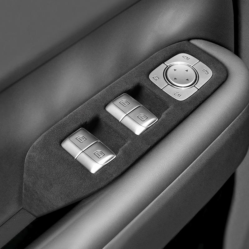 

Car Door Switch Panel Decorative Sticker Alcantara Suede For LEADING IDEAL ONE lixiang L9 L8 car Interior Accessories