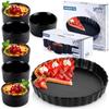 Tart Tin + Baking Bowls, Ceramic, Black, 7 Pcs.