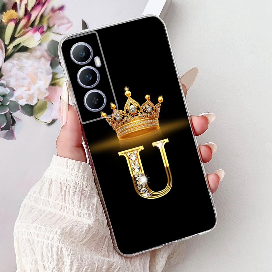 For Realme C65 4G Case RMX3910 Clear Silicone Luxury Letters Cover Soft Slim Phone Case For Realme C65 RealmeC65 4G Fundas Shell